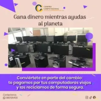 Reciclaje responsable de dispositivos electrónicos.