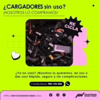  Tienes cargadores que ya no usas Te los compramos 
