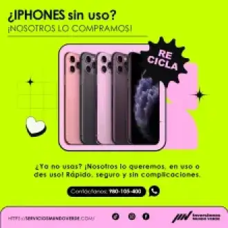  Tienes iPhones viejos o dañados Te los compramos 