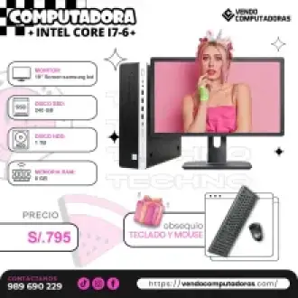 Hazlo Todo Más Rápido con Intel Core i7-6 8GB RAM y 240GB S