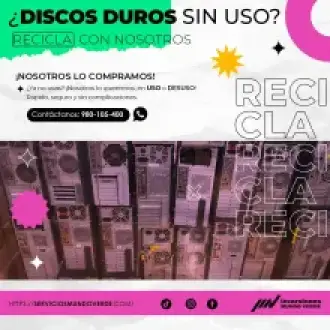 Compramos tus discos duros en desuso 
