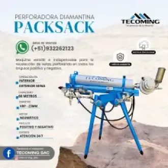 Packsack TMG 50 Perforadora Neumática Minera Portátil 60m 