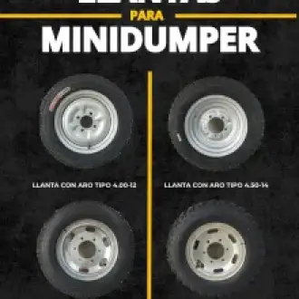 LLANTAS PARA MINIDUMPER 