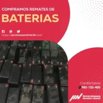  Dinero por tus baterías usadas 