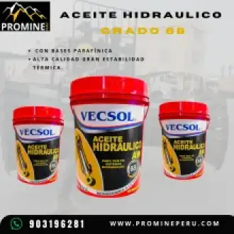 Aceite Hidráulico Grado 68 para Equipos Mineros