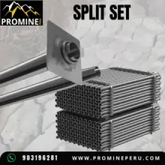 Perno Split Set para Sostenimiento Rápido en Minería Subterr