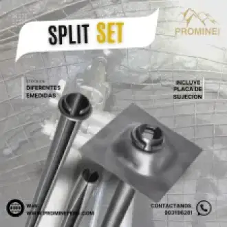 Perno Split Set para Sostenimiento Rápido en Minería