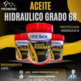 Aceite Hidráulico Grado 68 para Equipos Mineros Pesados