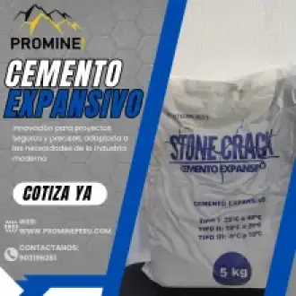 Cemento Expansivo para Demolición Silenciosa en Minería