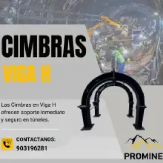 Cimbra Viga H para Sostenimiento en Minería Subterránea
