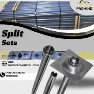 Perno Split Set para Sostenimiento en Minería Subterránea