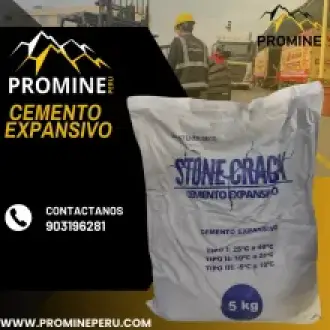 Cemento Expansivo para Demolición Controlada en Minería