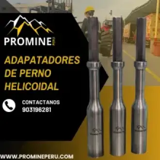 Adaptador para Perno Helicoidal en Sostenimiento Minero