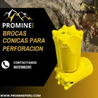 Brocas Cónicas para Perforación Rápida en Minería