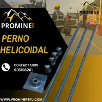Perno Helicoidal para Sostenimiento Seguro en Minería