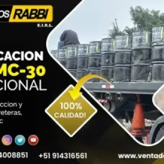 DISTRIBUIDOR DE ASFALTO MC-30 EN CILINDROS DE 55 GLN BREAS