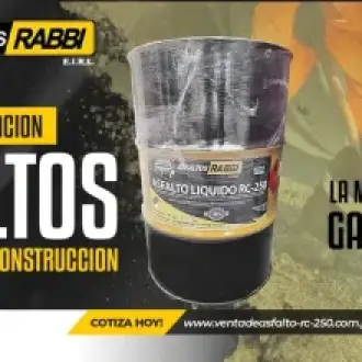 ASFALTO LIQUIDO RC-250 BREA LIQUIDA EMULSION ASFALTICA PEN