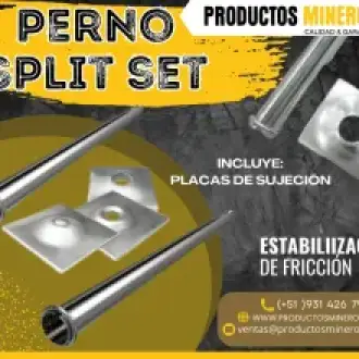 Perno de anclaje Split Set - Productos Mineros