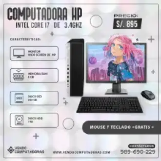  LLEGA LA POTENCIA A TU MESA PC CORE i7 REGALOS 