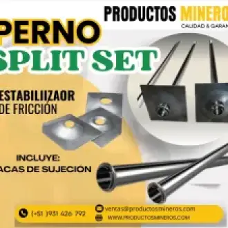 PERNOS SPLIT SET - LIMA - PRODUCTOS MINEROS 