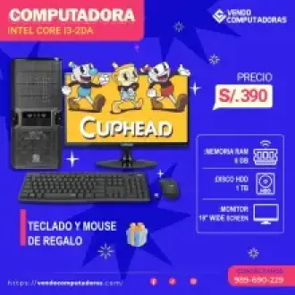 Computadoras completas con teclado y mouse incluidos