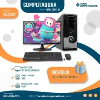 Computadora Core i3 con Monitor 19