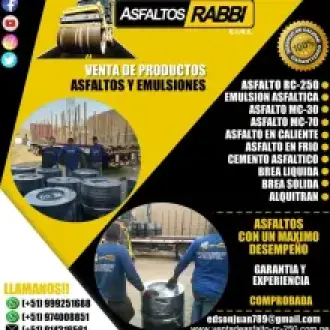 VENDEDOR DE ASFALTO EN FRIO PARA HUECOS DE PISTAS BREA DURA