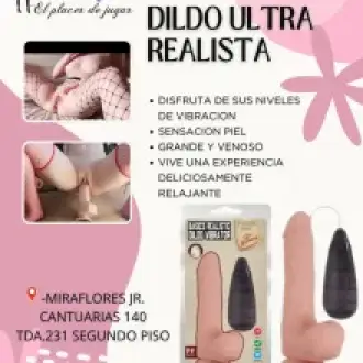 DILDO SENSACION PIEL CON VIBRACION- MIRAFLORES