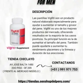  DESARROLLADOR VIGRX FOR MEN