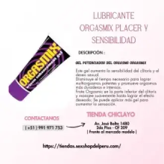  A-LUBRICANTE ORGASMIX PLACER Y SENSIBILIDAD A-LUBRICANTE
