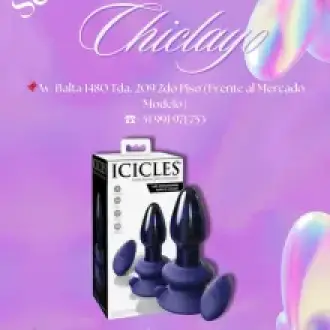  A-VIBRADOR ICICLES VIDRIO AZUL N 85