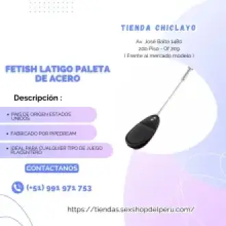 FETISH LATIGO PALETA DE ACERO