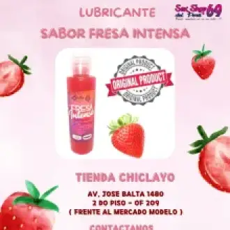 LUBRICANTE SABOR FRESA INTENSA