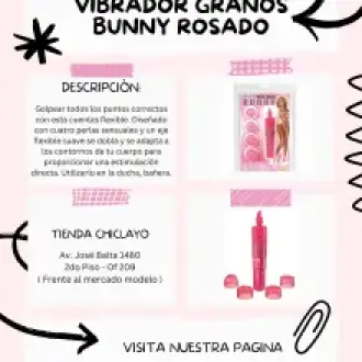 VIBRADOR GRANOS BUNNY ROSADO