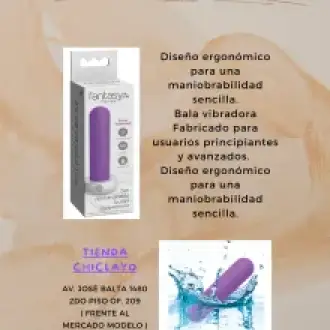  VIBRADOR BALA RECARGABLE PARA ELLA PURPURA