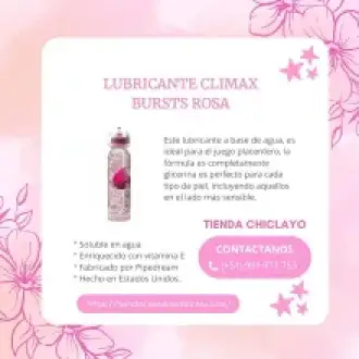 LUBRICANTE CLIMAX BURSTS ROSA