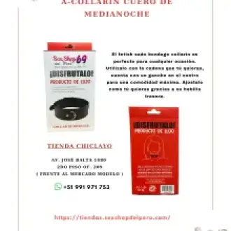 A-COLLARIN CUERO DE MEDIANOCHE