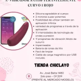 A-VIBRADOR SATISFYER INTELIGENTE CURVO 1 ROJO