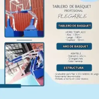 TABLERO DE BALONCESTO PROFESIONAL MOBEL SPORTS