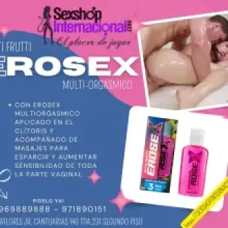 EROSEX LUBRICANTE MULTI-ORGASMICO SABOR TUTTI FRUTTI -LIMA
