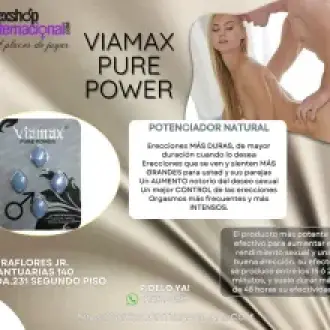 VIAMAX PURE POWER POTENCIADOR AMERICANO ERECCIONES DE ACERO