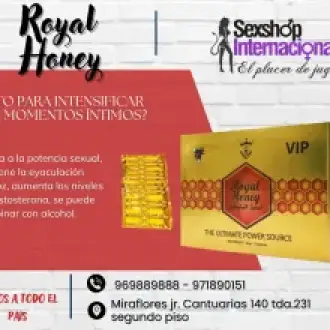 LISTO PARA POTENCIAR TUS ERECCIONES ROYAL HONEY -MIRAFLORES