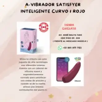 A-VIBRADOR SATISFYER INTELIGENTE CURVO 1 ROJO
