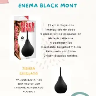  ESTIMULADOR LIMPIEZA ENEMA BLACK MONT