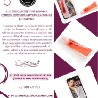  Lubricante arousel gel cereza