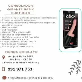 KING COCK PLUS 6.5 GALLO EMPUJADOR