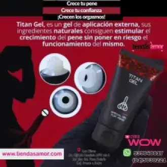 Engrosador Pene Titan Gel Rojo X 50ml