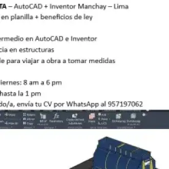  Se busca CADISTA AutoCAD Inventor Manchay Lima