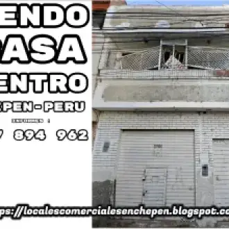VENDO CASA COMO TERRENO EN CHEPEN PERU