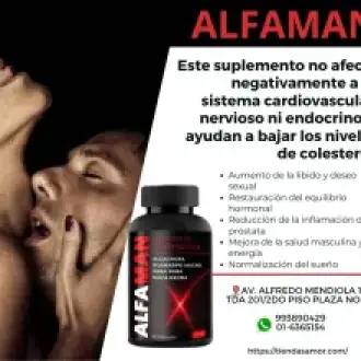 AlfaMan ORIGINAL Energía Masculina alarga y engruesa 